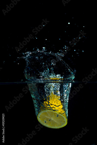 Lemon in water