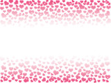 Illustration of a Valentines Day, heart bokeh background with co
