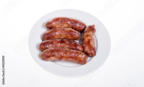 Grilled sausages