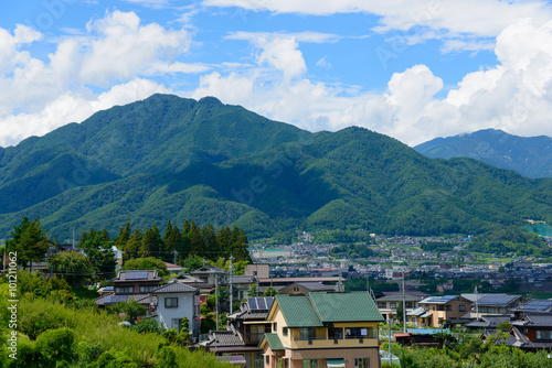 Cityscape of Iida in Nagano, Japan