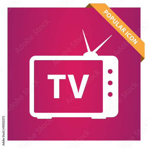 TV television sign icon
