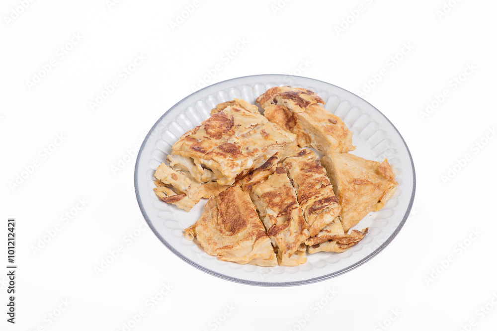 omelet served on plate omelet served on plate