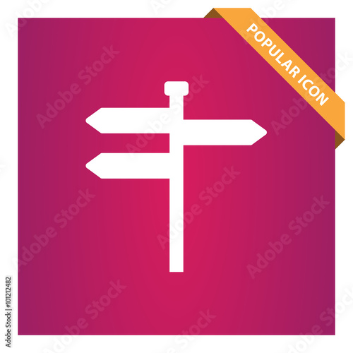 Road sign icon