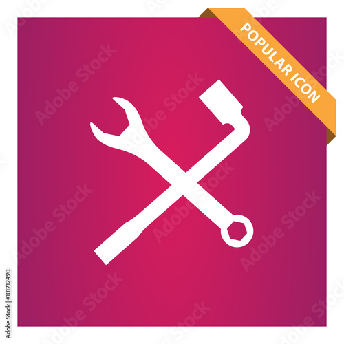 Work tool sign icon