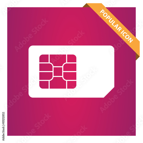 Sim card sign icon.