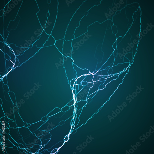 Abstract blue vector illustration