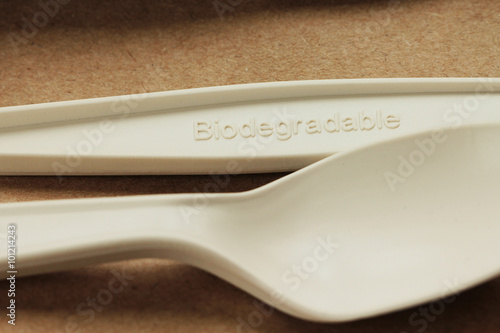 Biodergradable cutlery photo