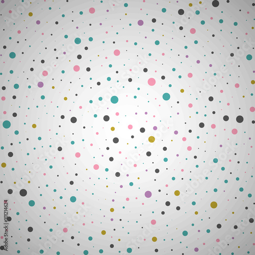 Creative abstract vector background with isolated dots