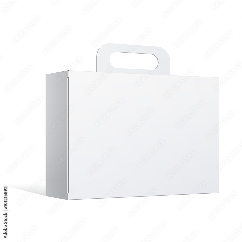 Package Cardboard Box with a handle Package Cardboard Box with a handle