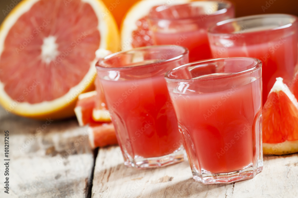 Red cocktail with vodka and bloody orange juice selective focus Red cocktail with vodka and bloody orange juice selective focus