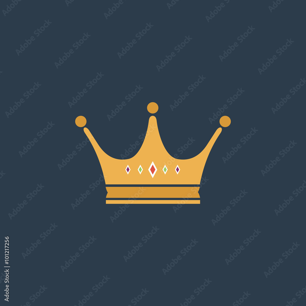 Crown flat icon Crown flat icon