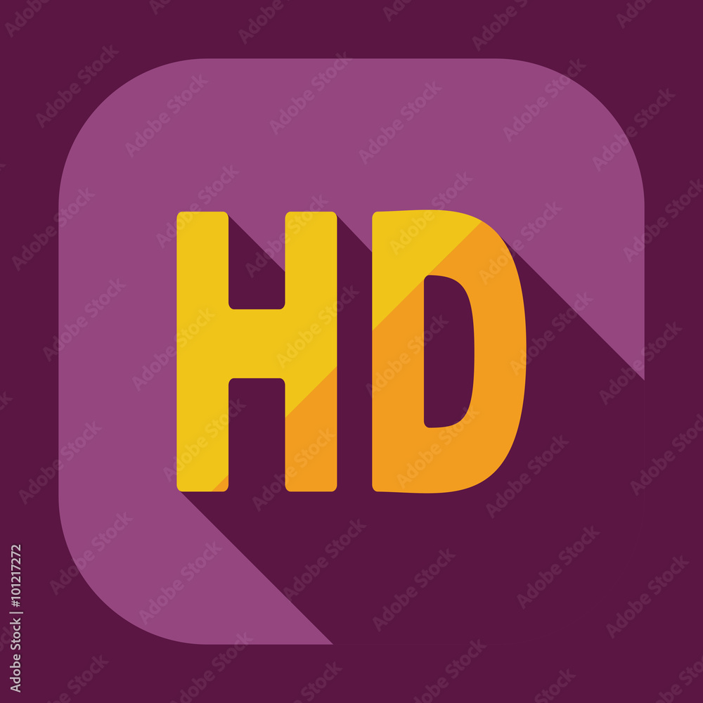 Flat modern design with shadow icon player Flat modern design with shadow icon player