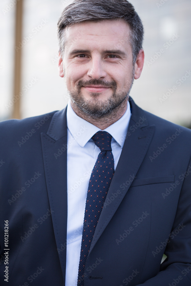 Handsome businessman in elegant suit Handsome businessman in elegant suit
