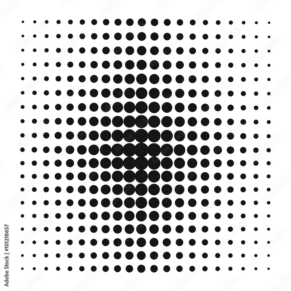 Pop Art style vector black dots or background element