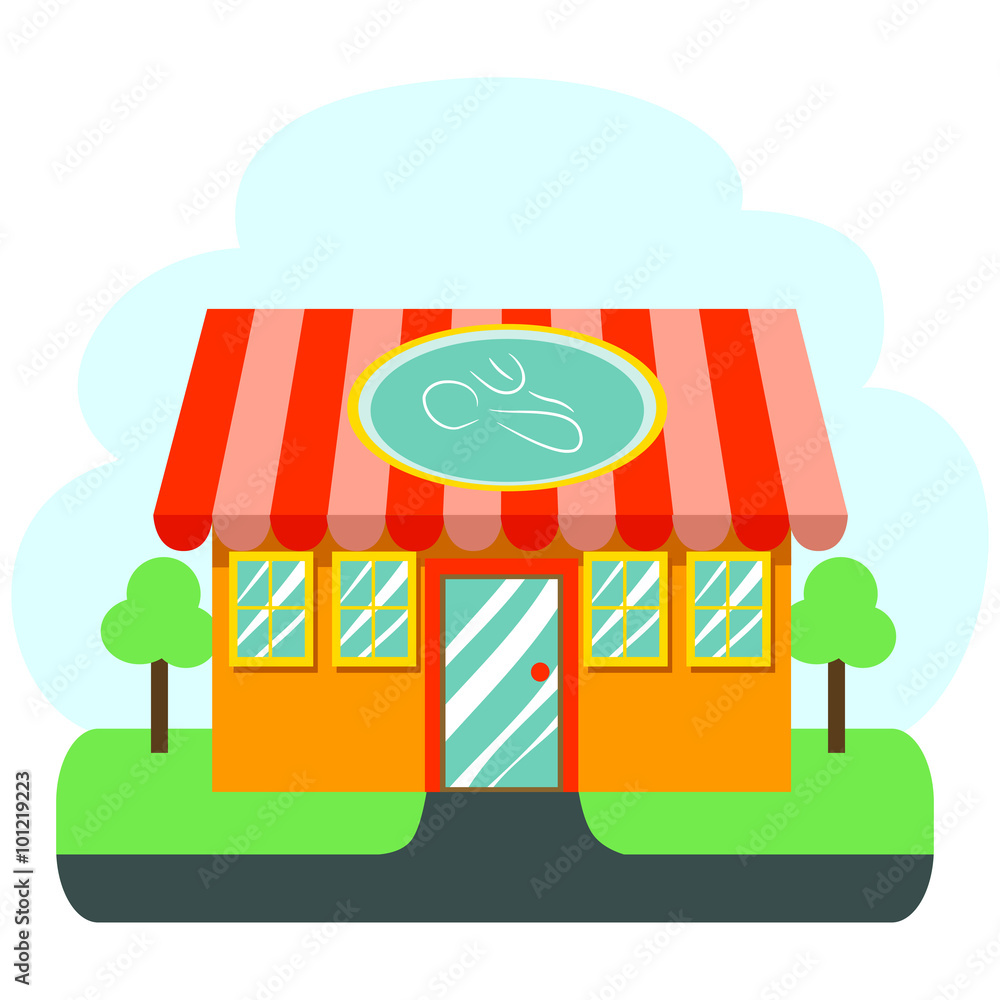 Illustration of Restaurant Illustration of Restaurant