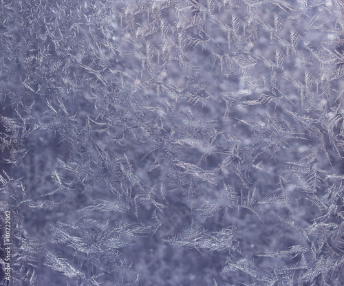 The texture of the snow and frost (background)