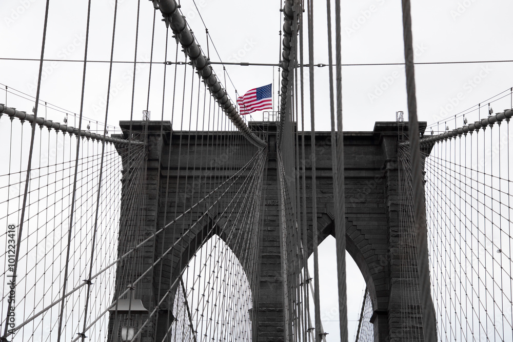 Naklejka premium New York Brooklyn Bridge