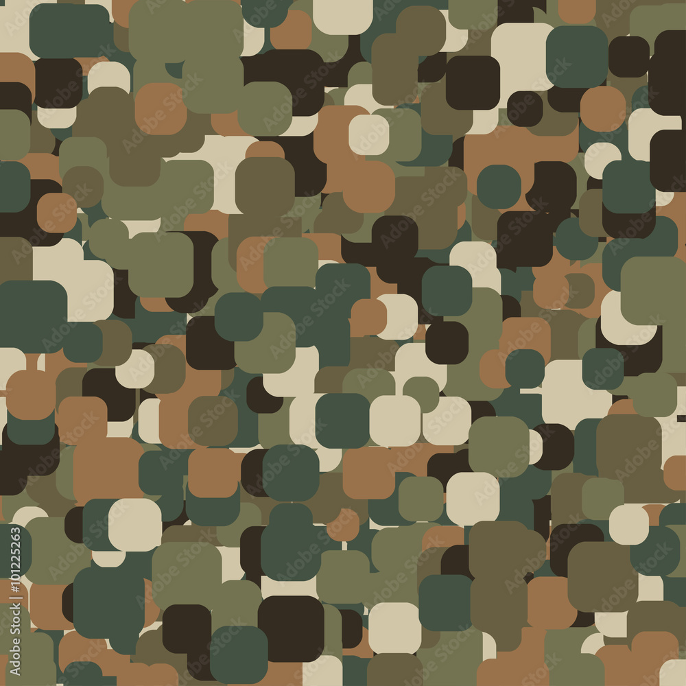 Abstract Vector Military Camouflage Background Abstract Vector Military Camouflage Background
