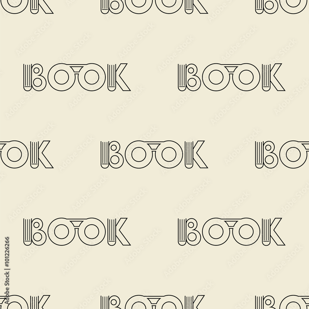 beige seamless pattern with symbol of the book beige seamless pattern with symbol of the book