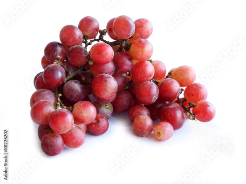 cluster of pink grapes