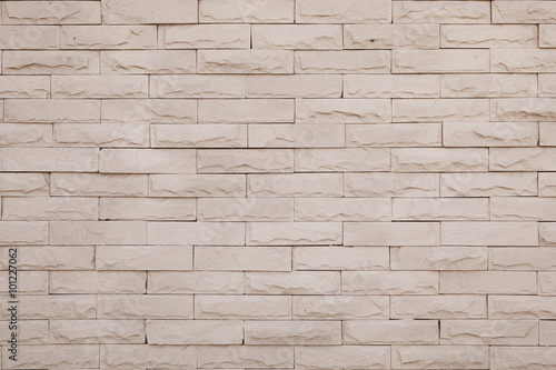 Pattern of White Modern stone Brick Wall Surfaced