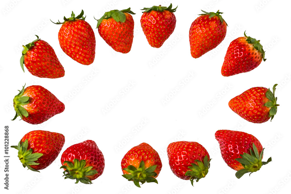 新鮮いちごのフレームFrame of the fresh strawberry