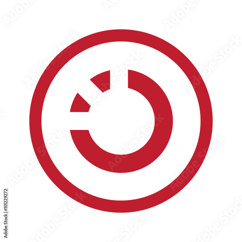 Free Download Flat red Loading icon in circle on white - GFXLoad