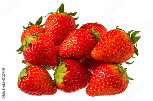 Fresh strawberry of the organic farming