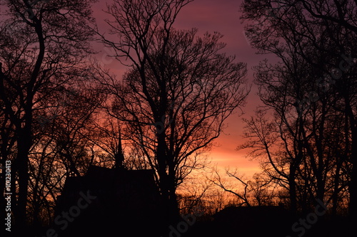 coucher de soleil crépuscule