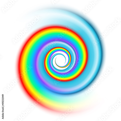 Rainbow spiral spectrum