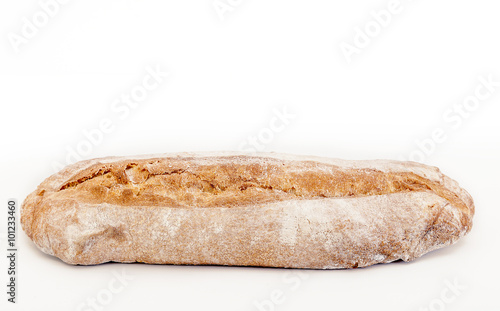 appetizing bread isolated on white background
