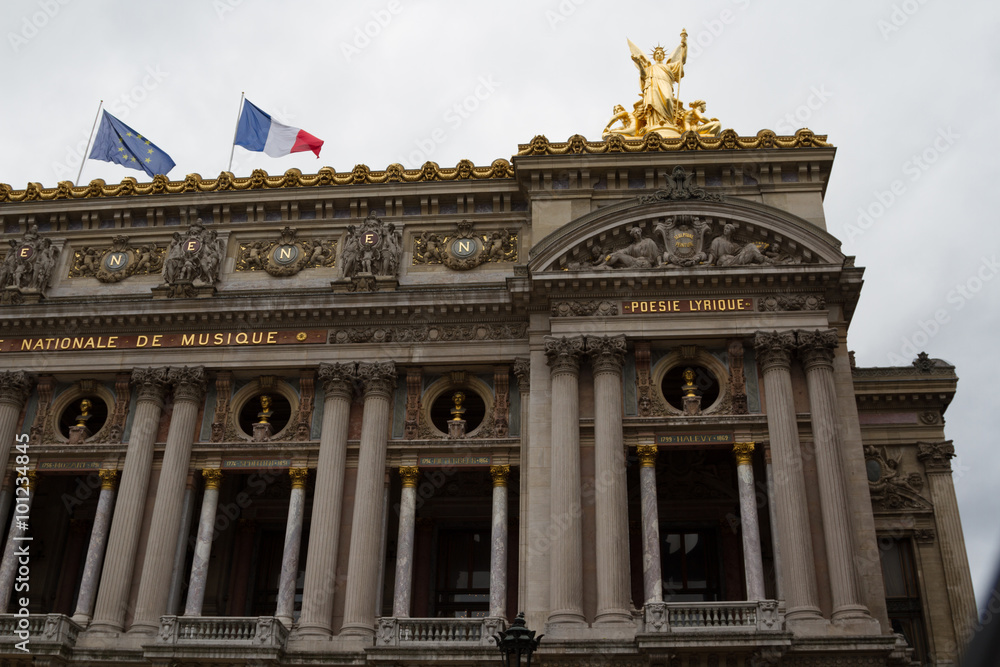 Building of the National academy of music and Grand opera in Paris