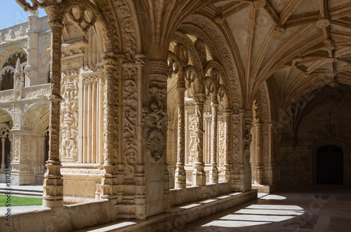 Cloister of Jeronomos monastery. Lisbon