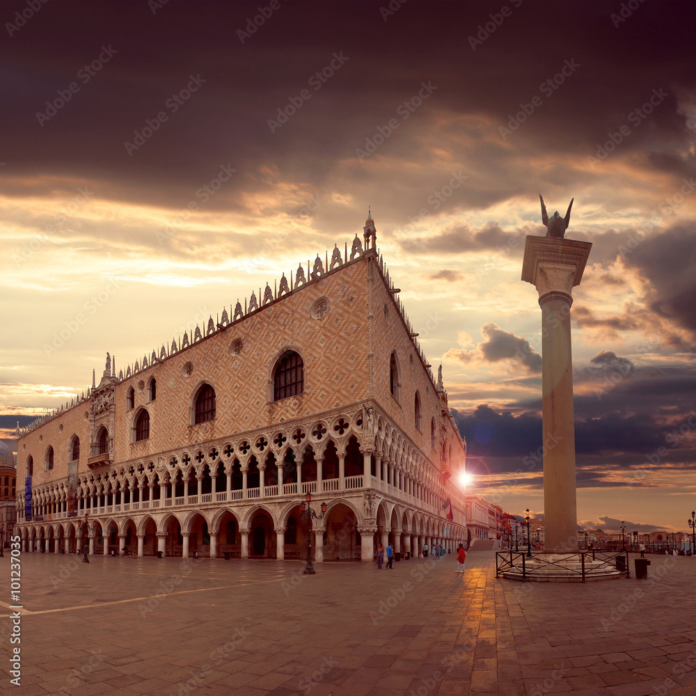 Piazza San Marco at sunrise