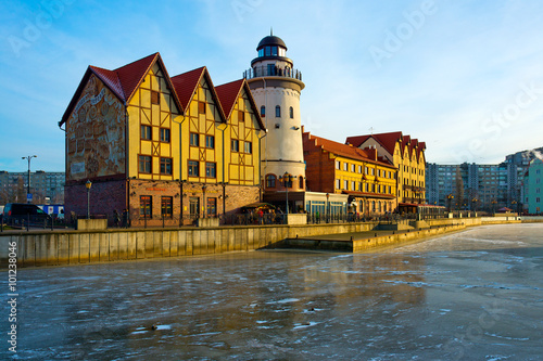 Photos KALININGRAD, RUSSIA - JANUARY 04, 2016: The fish village in Kali