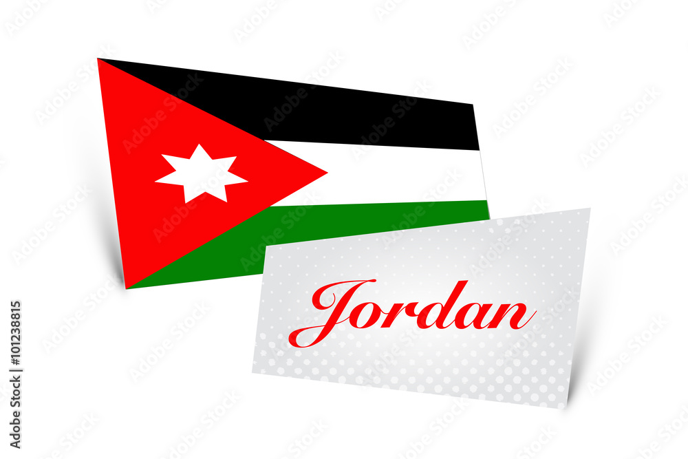 Fototapeta premium Jordan Flag