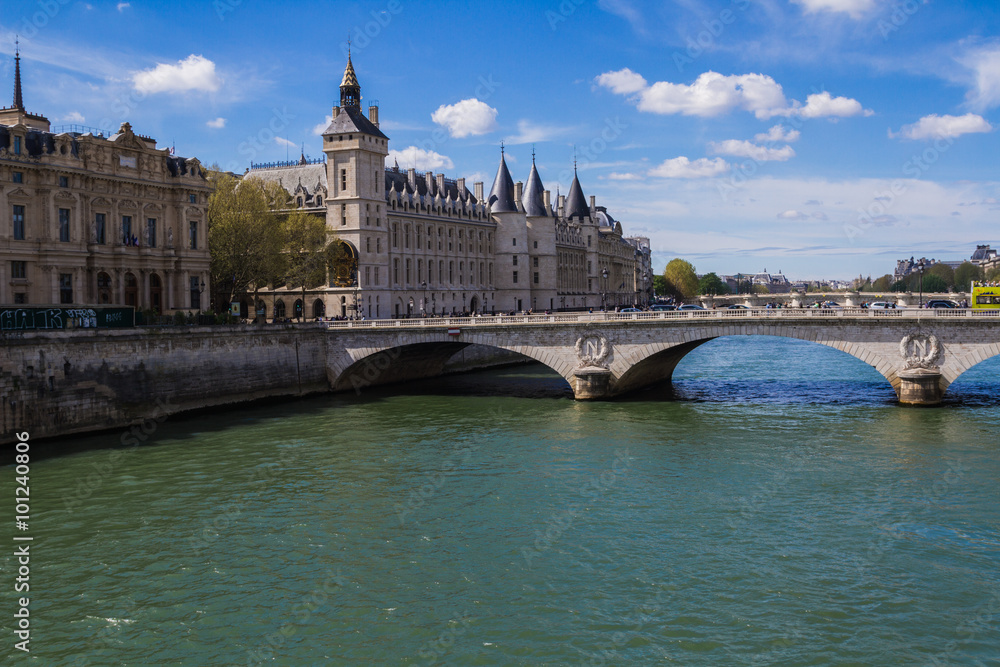 The bridge Pont Notre Dame over river Seine in Paris, France.
The bridge Pont Notre Dame over river Seine in Paris, France.