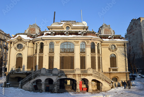 Rear of Cantacuzino Palace, Bucharest, Romania