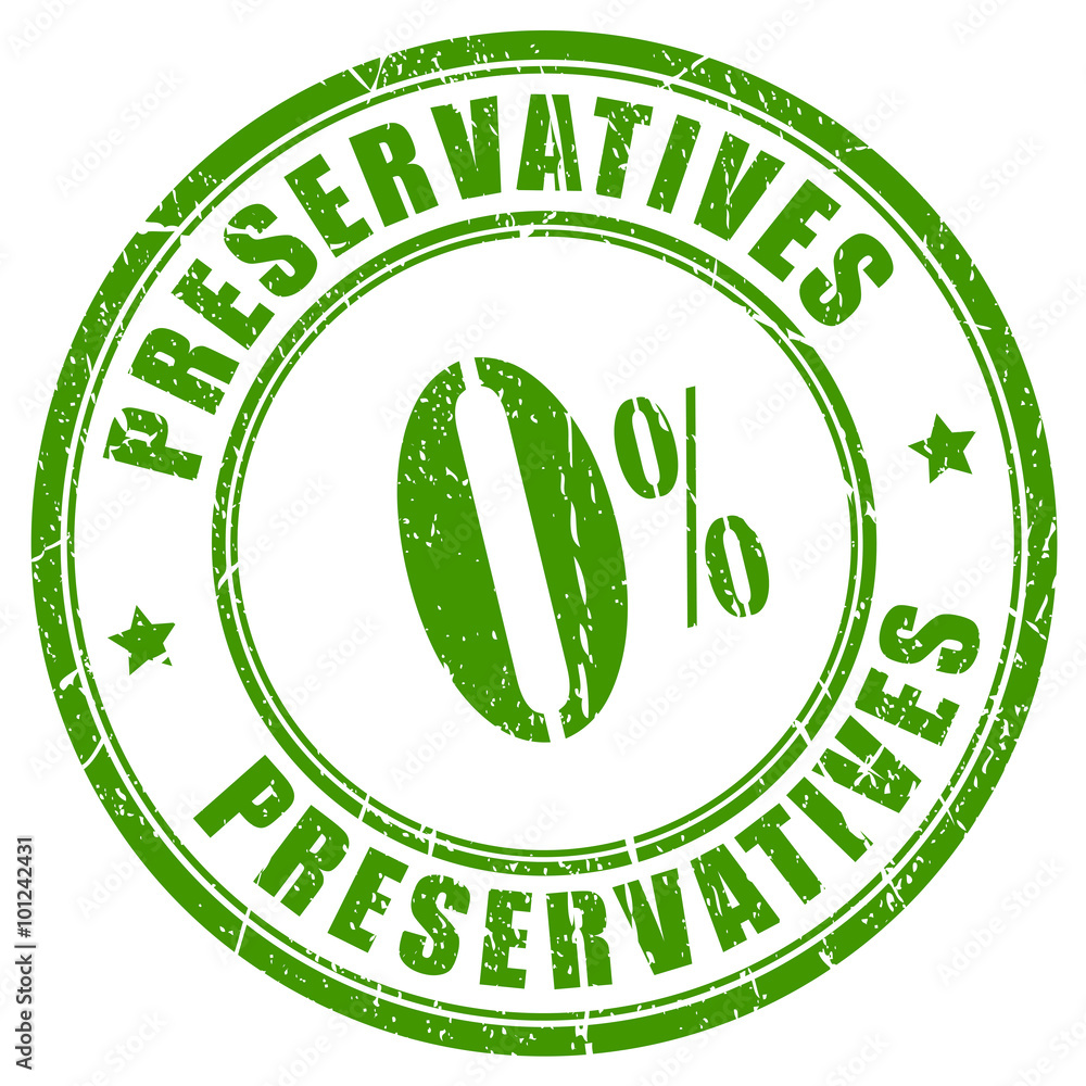 Foto No preservatives stamp