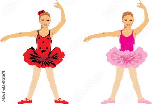 Dancing girl. Children ballet