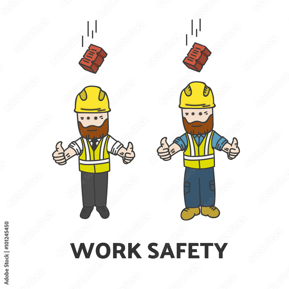 Work safety illustration
