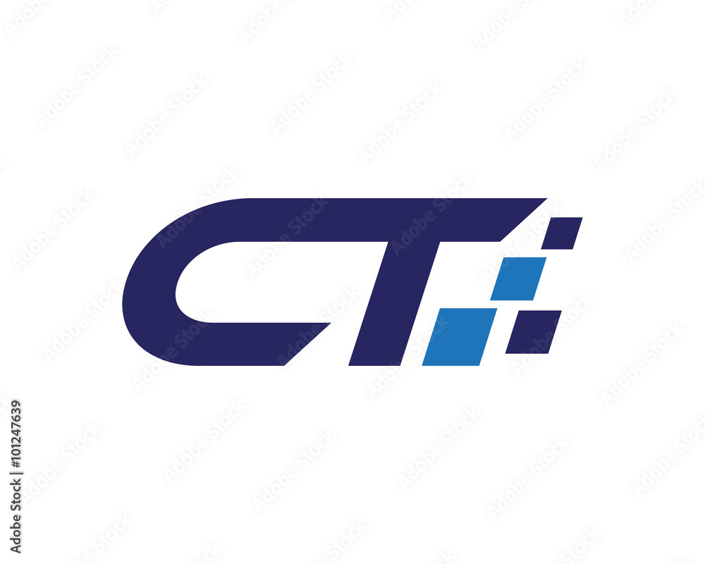 CT digital letter logo