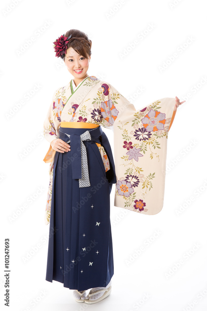 portrait of japanese traditonal woman on white background portrait of japanese traditonal woman on white background