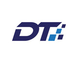 DT digital letter logo