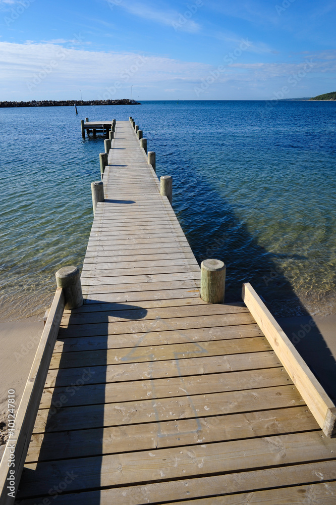 Fototapeta premium Wooden pier on Bornholm island