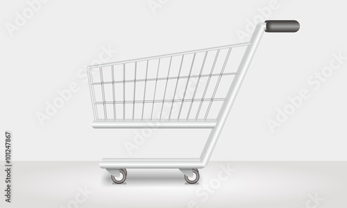 Vector Shopping Trolley Cart