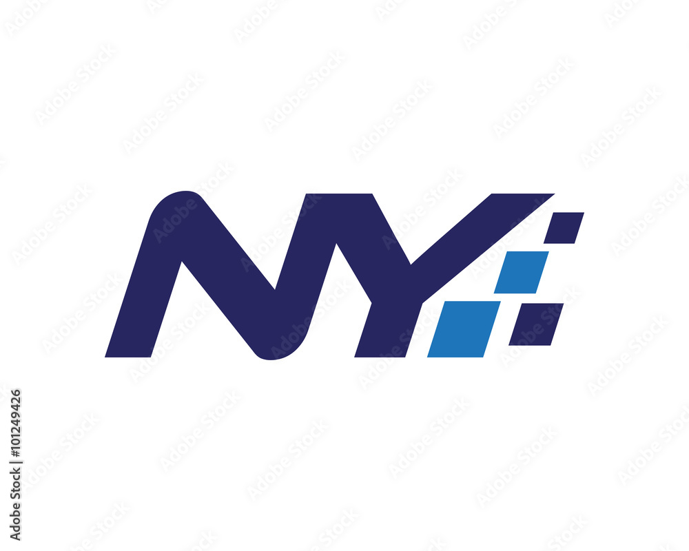 NY digital letter logo NY digital letter logo
