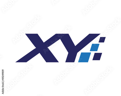 XY digital letter logo