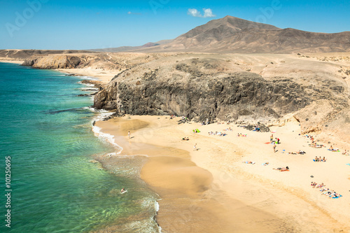 Papagayo beach, Lanzarote. Canary Island.