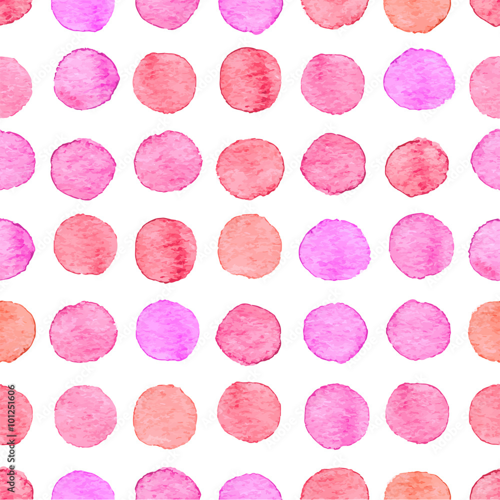 Seamless watercolor dots pattern Seamless watercolor dots pattern